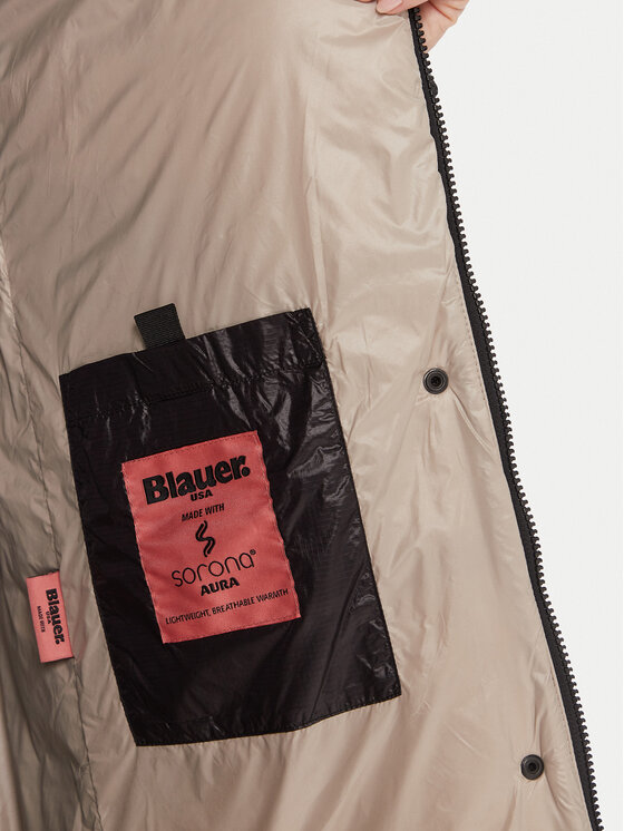 Blauer Blauer Žieminis paltas 25WBLDK02073 Juoda Regular Fit