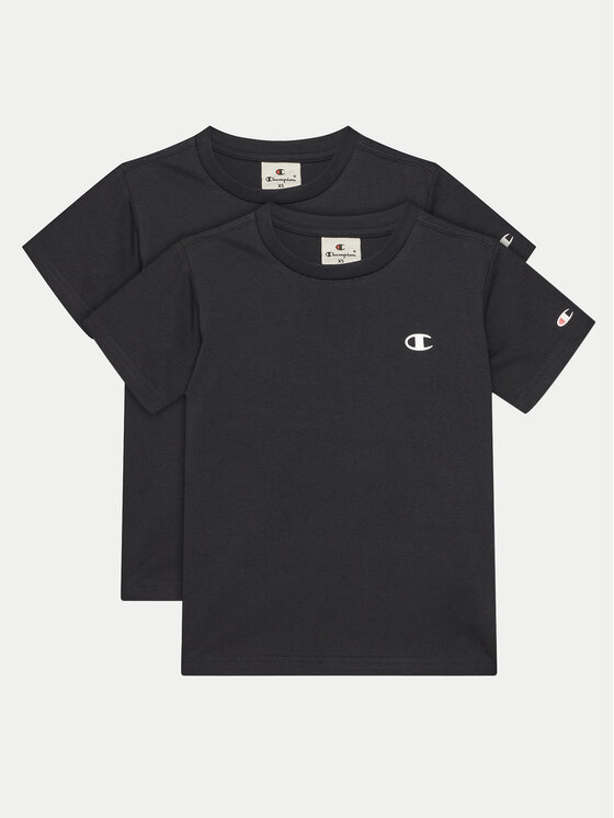 Champion Komplet t-shirtów 306581 Czarny Regular Fit