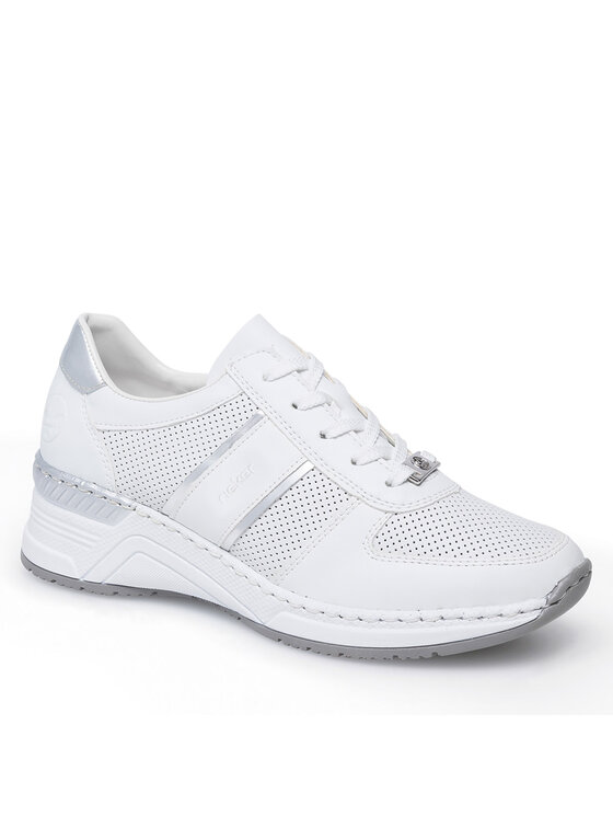 Rieker Rieker Sneakersy N4315-80 Biały