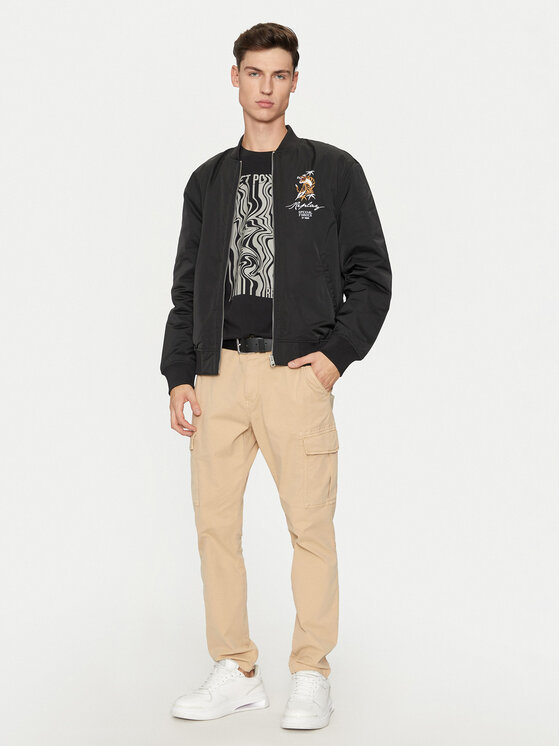 REPLAY REPLAY Kevad-sügis jope M8430 .000.84880 Must Regular Fit