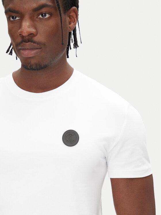 Just Cavalli Just Cavalli T-shirt 78OAHT12 Bijela Slim Fit