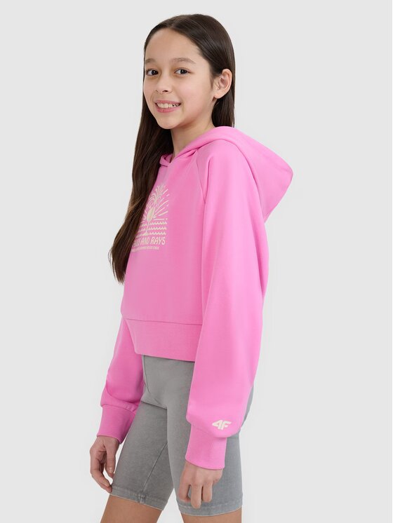 4F 4F Bluza 4FJRSS25TSWSF2252-54S Różowy Oversize
