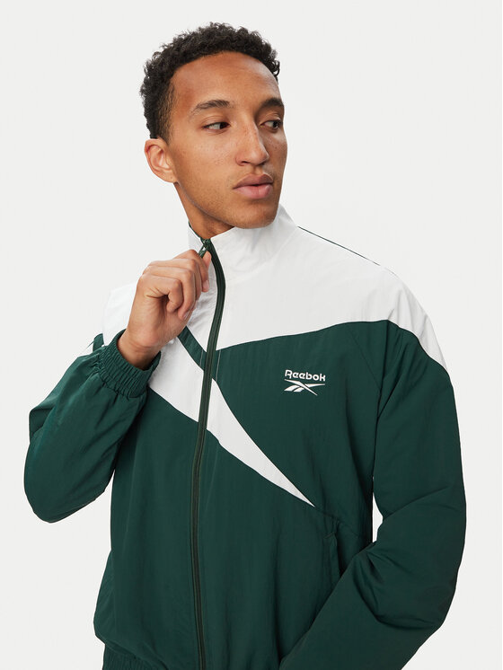 Reebok Reebok Džemperis ar kapuci RK25720CCM Zaļš Regular Fit