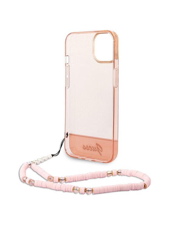 Guess Guess Etui na telefon Pearl Różowe złocenie