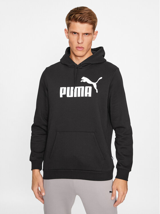 Puma Puma Світшот Ess Big Logo 586686 Чорний Regular Fit