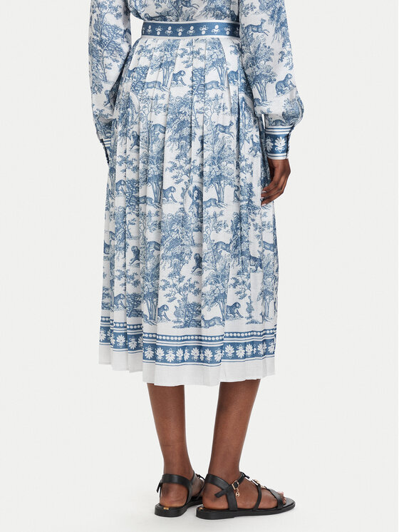 Fracomina Fracomina Gonna plissettata FS26SG2005W435K5 Azzurro chiaro Regular Fit