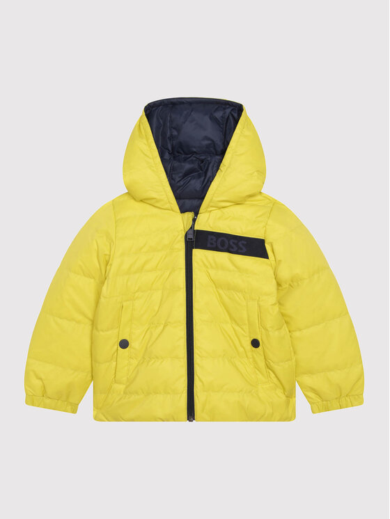 Giubbotto piumino J06254 S Giallo Regular Fit