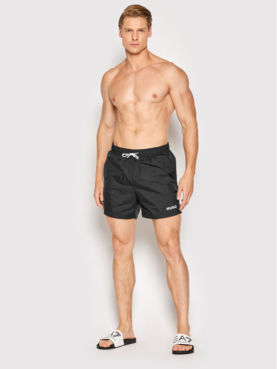 HUGO Hugo Úszónadrág Haiti 50469312 Fekete Regular Fit