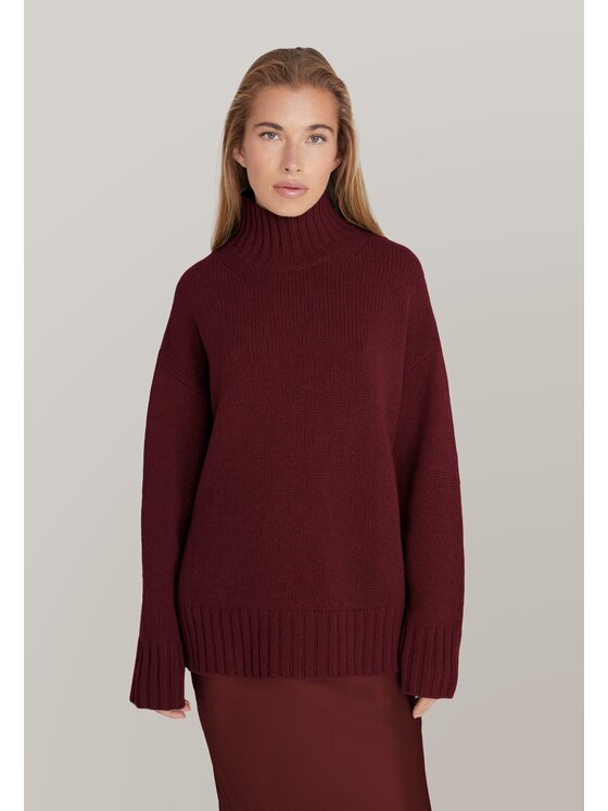 Style Republic Style Republic Golf Sweter o kroju oversize typu boxy, z mieszanki kaszmiru i wełny Boxy Fit