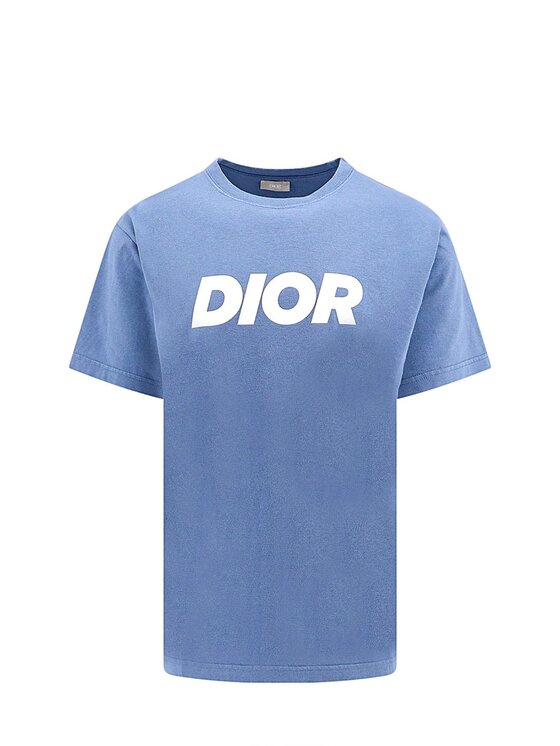 Dior Dior T-Shirt 483J696D0847 Μπλε Regular Fit