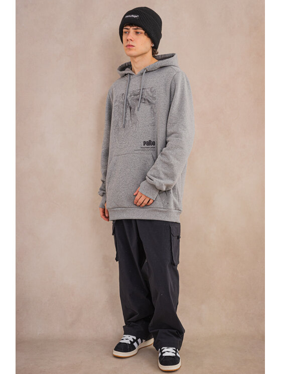 Palto Palto Bluza Mountain Peak Szary Long Fit