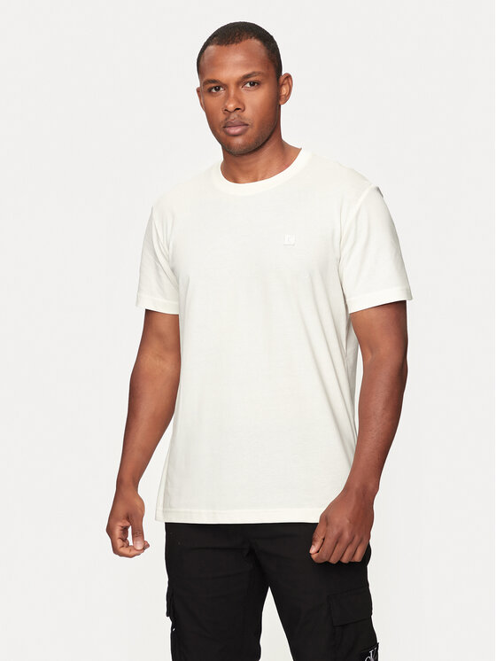 Calvin Klein Jeans Tricou J30J325268 Écru Regular Fit
