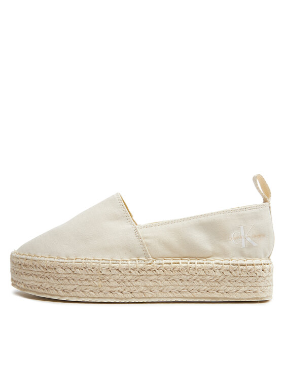 Calvin Klein Jeans Calvin Klein Jeans Espadrilky Platform Espadrille Ml Btw YW0YW01378 Écru