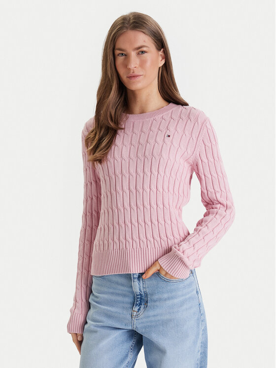 Tommy Hilfiger Tommy Hilfiger Sveter WW0WW47644 Ružová Regular Fit