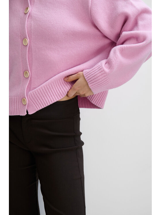 Fobya Fobya Kardigan F2114 Różowy Basic Fit