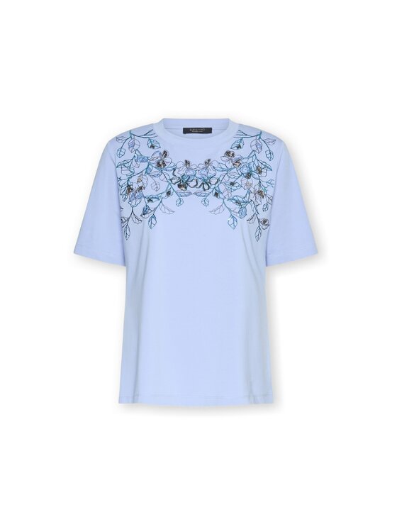 Elena Mirò Elena Mirò T-Shirt G341Z000551N0F4 Turkusowy Regular Fit