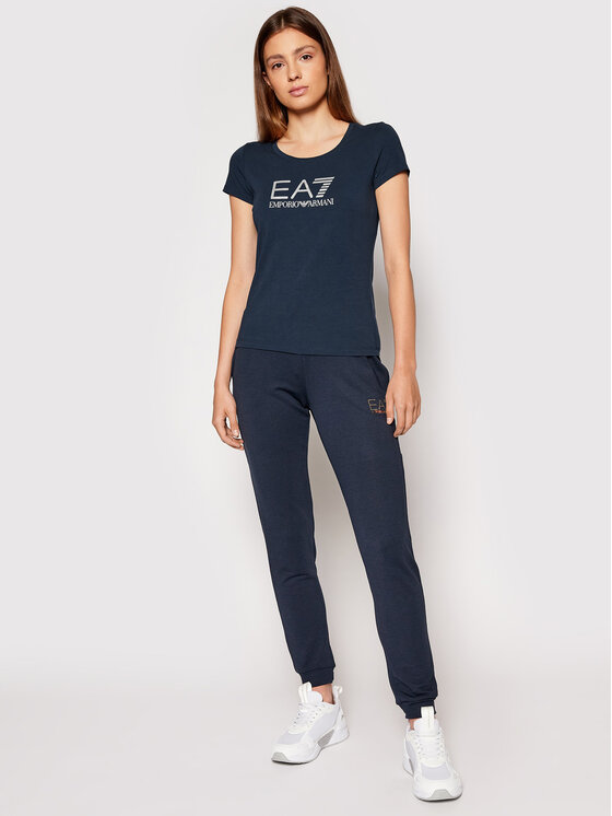 T-shirt 8NTT63 TJ12Z 0540 Blu scuro Slim Fit