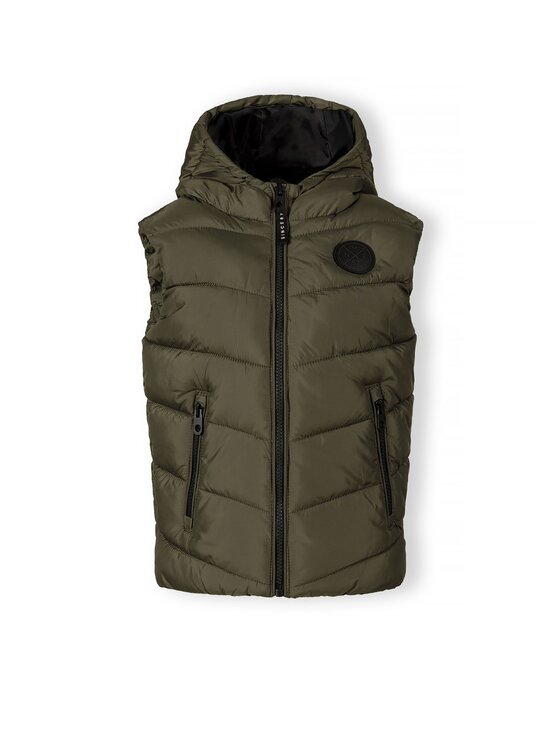 minoti minoti Kamizelka 19GILET45D Khaki Regular Fit