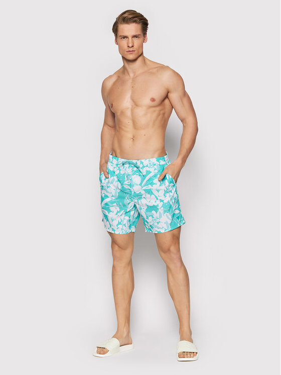 Pantaloncini da bagno F2GT18 TEL60 Blu Regular Fit...