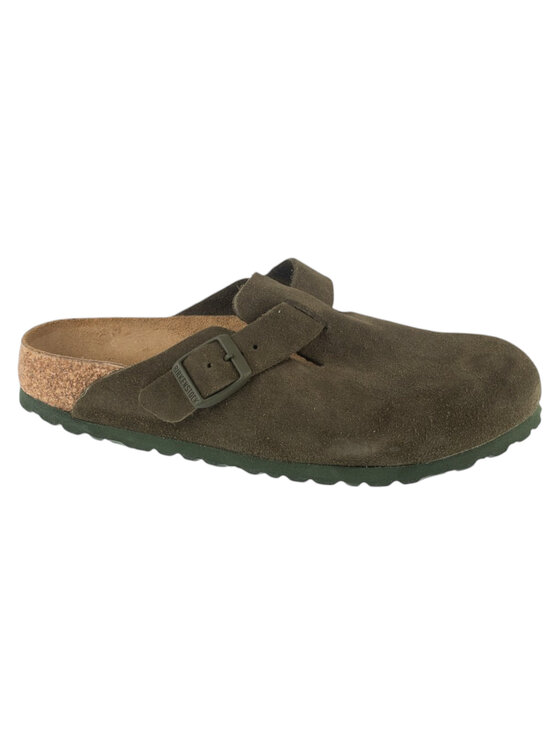 Birkenstock Birkenstock Klapki Boston Leather Zielony