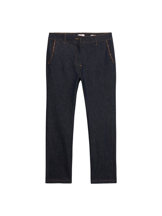 Oltre Oltre Jeansy P407R108739N034 Niebieski Regular Fit