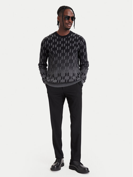 KARL LAGERFELD KARL LAGERFELD Sweter 655015 564304 Czarny Regular Fit