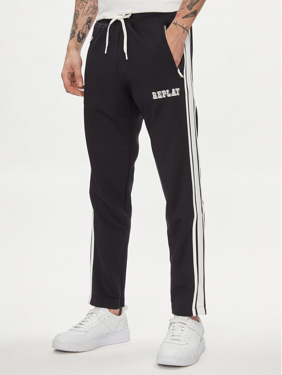 Replay Pantaloni trening REPLAY-M9964.000.23590 Bleumarin Regular Fit