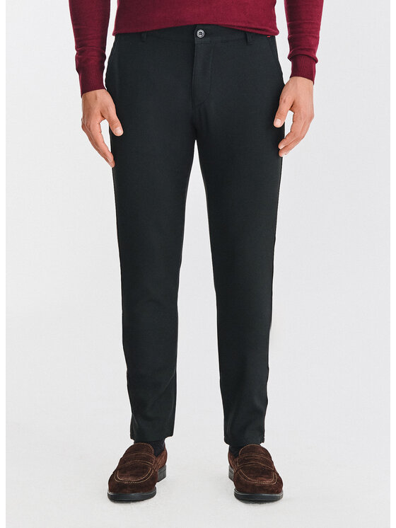Pako Lorente Pako Lorente Spodnie materiałowe P25WF-WX-006 Czarny Slim Fit