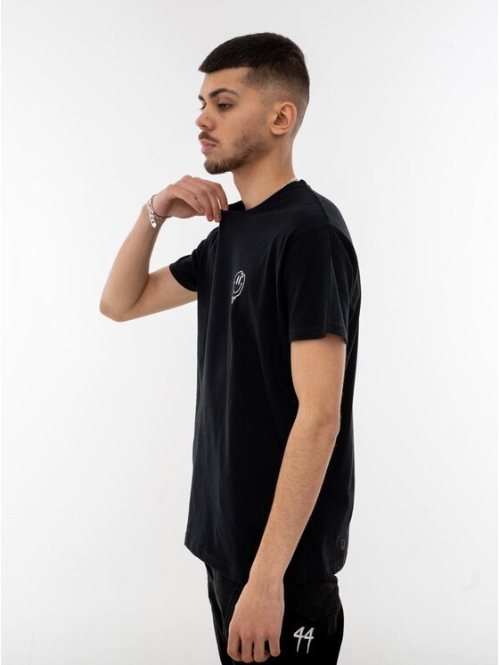 MyStars MyStars T-Shirt Koszulka Z Krótkim Rękawem Męska Czarna MyStars Dip XL Czarny Regular Fit