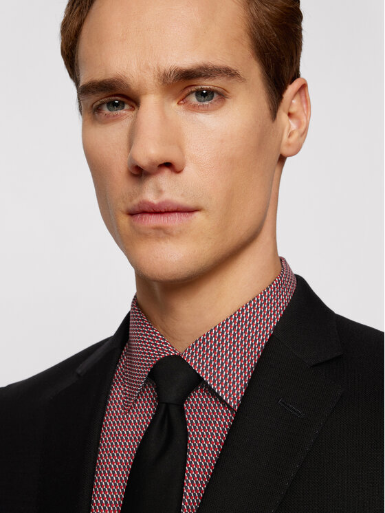 Camicia Jango 50451304 Rosso Slim Fit