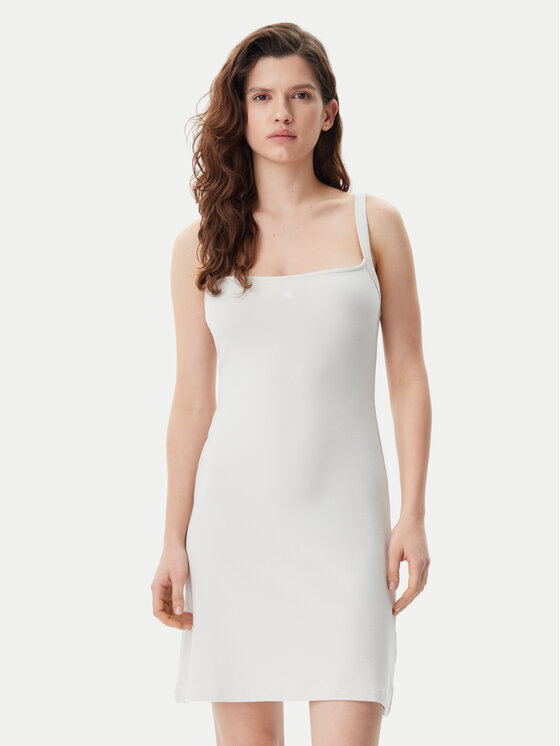 Calvin Klein Jeans Calvin Klein Jeans Sommerkleid J20J225272 Grau Slim Fit