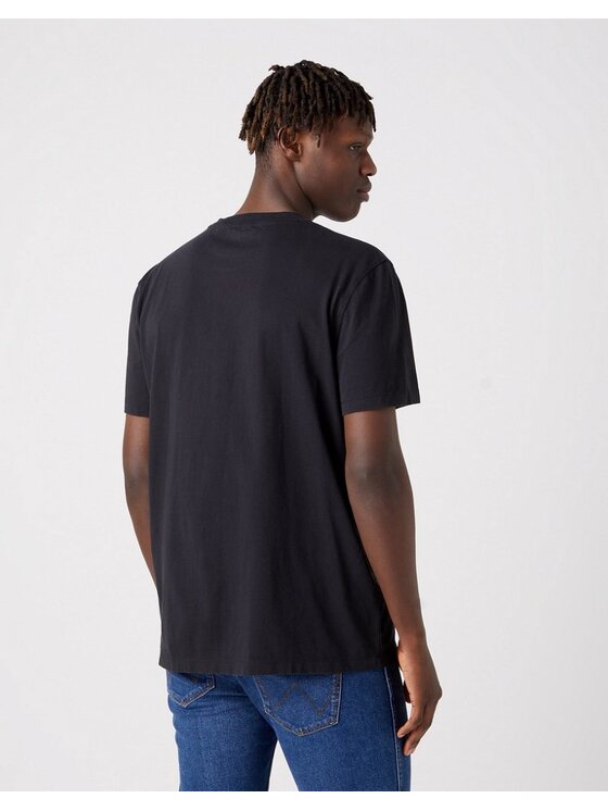 Wrangler Wrangler T-Shirt EAGLE TEE Szary Regular Fit