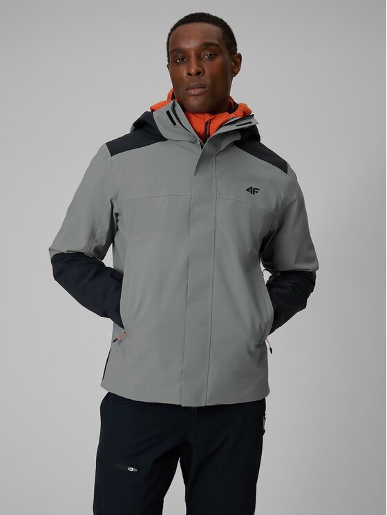 4F 4F Outdoorová bunda 4FRSS26TTJAM1269-24S Šedá Regular Fit
