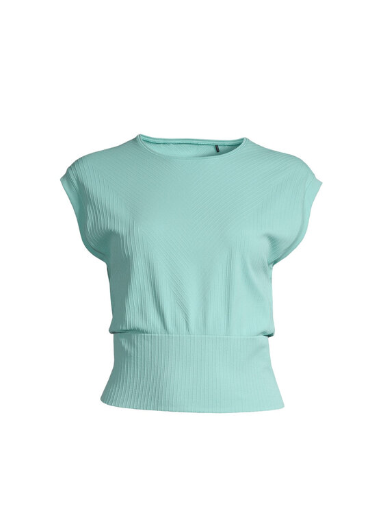 T-Shirt Casall, Rozmiar L, Zielone, Seamless Graphical Rib Tee