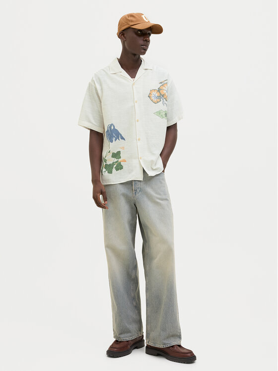 Jack&Jones Jack&Jones Marškiniai Luke 12271108 Balta Relaxed Fit