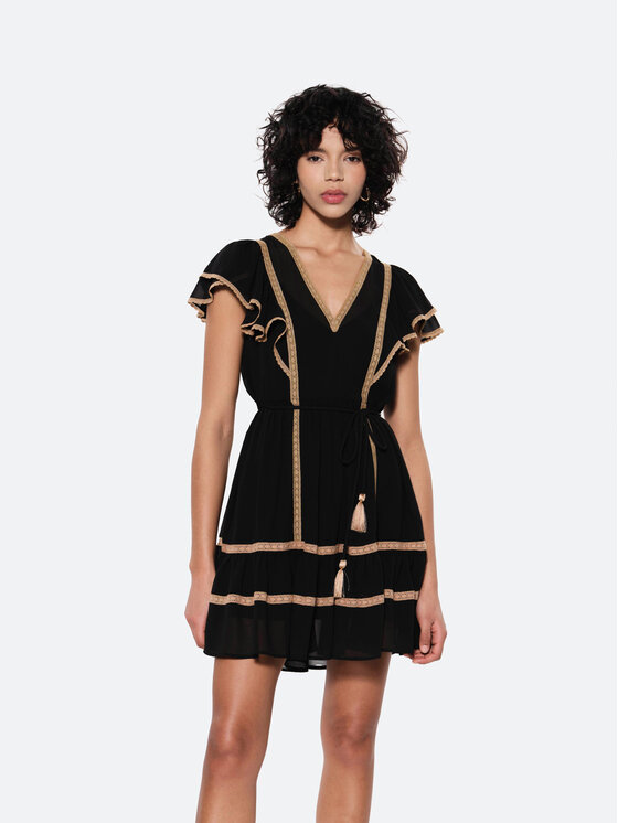 Vestito estivo Lucia Nero Regular Fit