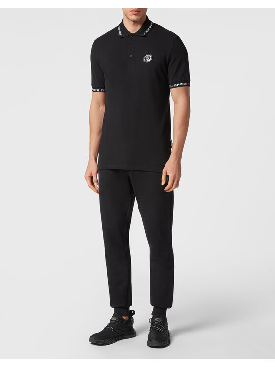 Plein Sport Plein Sport Polo 1641 Czarny Slim Fit
