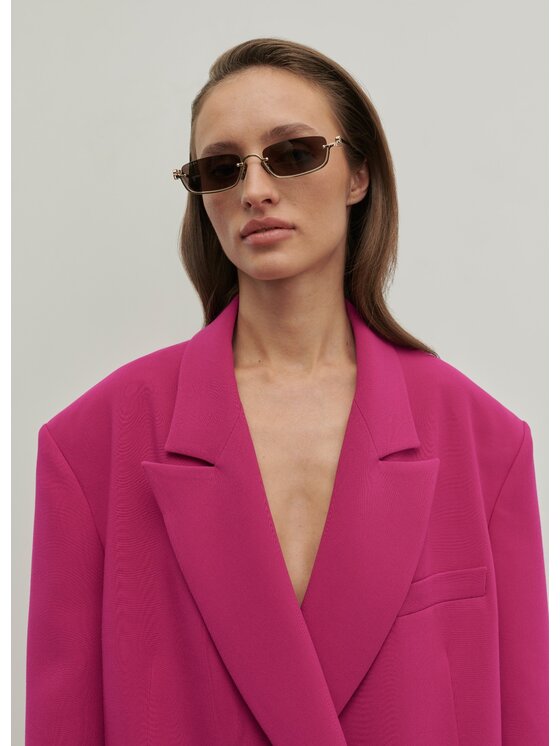 La Mania La Mania Giacca da abito RISKY Rosa Classic Fit