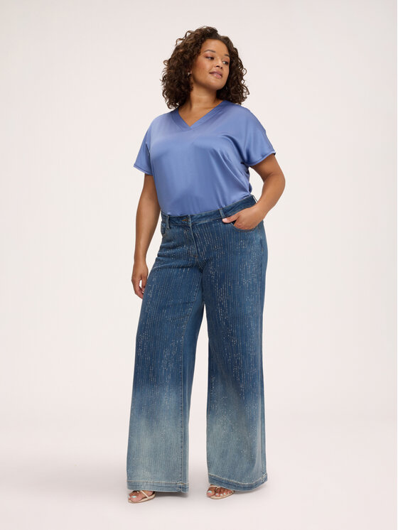 Fiorella Rubino Fiorella Rubino T-shirt G0D4L009277N004 Blu Boxy Fit