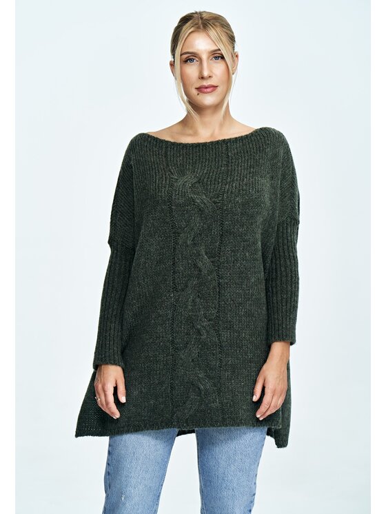 FIGL FIGL Πουλόβερ M900 Χακί Oversize