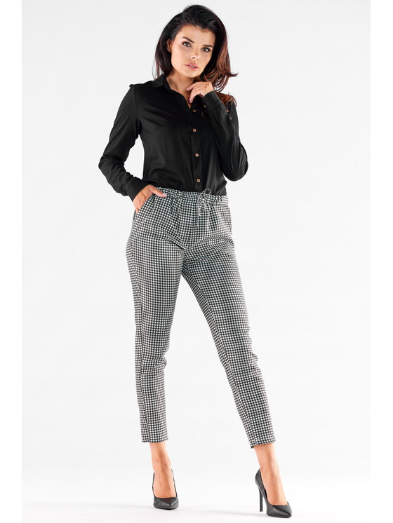 Awama Awama Spodnie damskie A532 Kolorowy Basic Fit