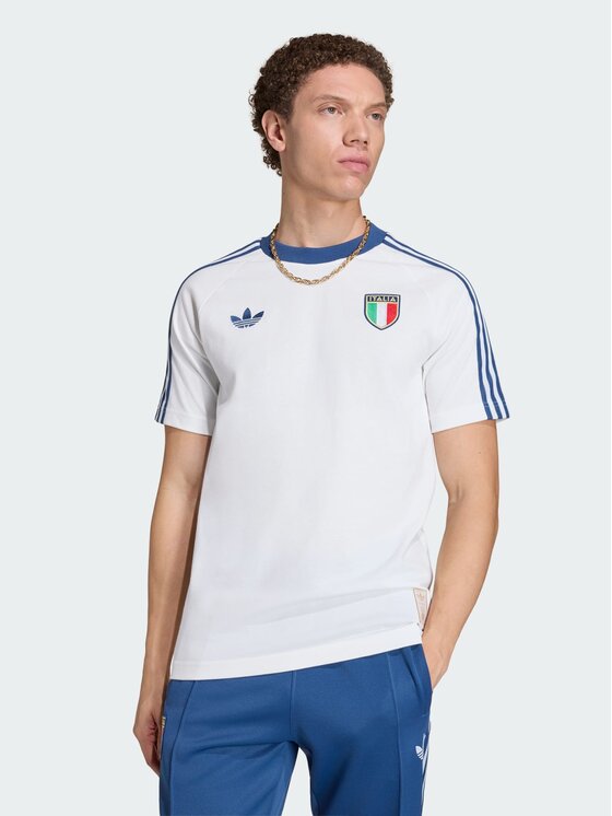 adidas adidas Koszulka techniczna 161929 Biały Slim Fit