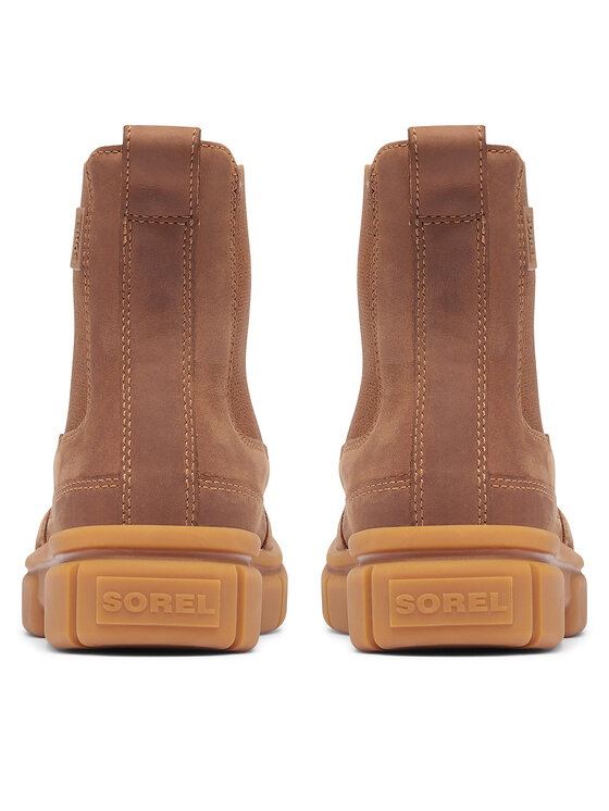 Sorel Sorel Kotníková obuv s elastickým prvkem Explorer Strt 2078061242 Hnědá