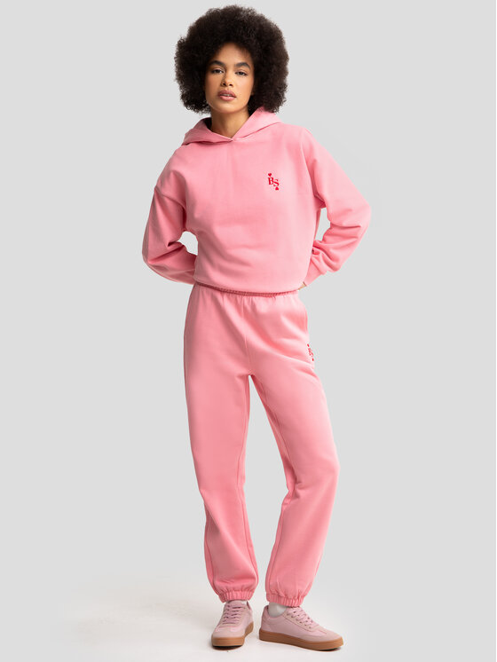 BIG STAR BIG STAR Spodnie dresowe FREJAP Różowy Basic Fit