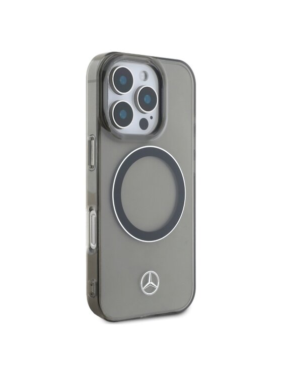 Mercedes-Benz Mercedes-Benz Etui na telefon Silver Ring MagSafe Czarny