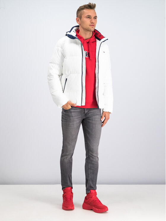 Tommy Jeans Giubbotto invernale Essential DM0DM07114 Bianco Regular Fit •  Modivo.it