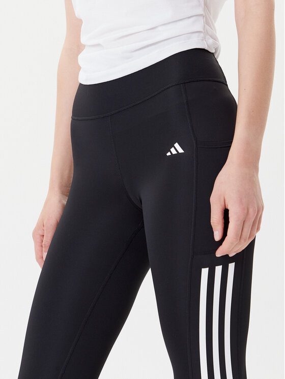 adidas adidas Leggings Optime 3-Stripes IT9105 Crna Slim Fit