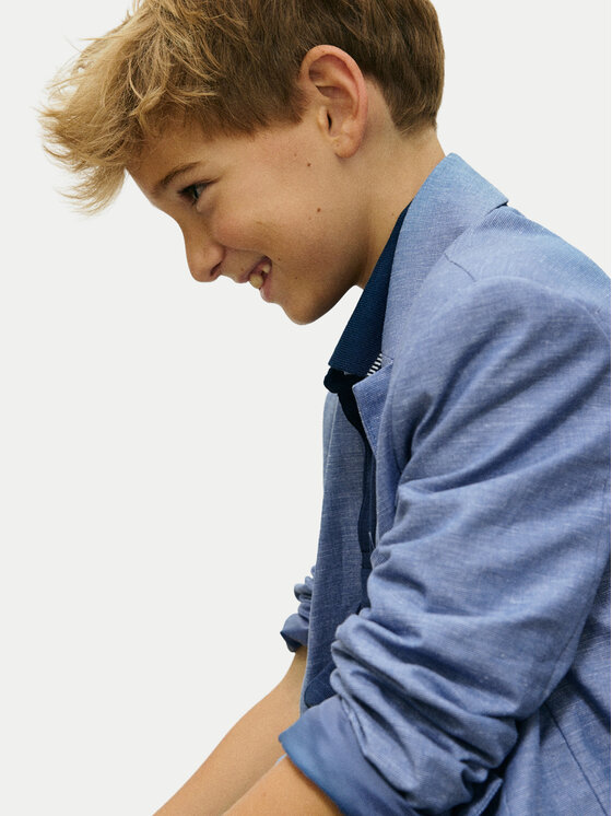 Mayoral Mayoral Giacca da abito 6413 Celeste Regular Fit