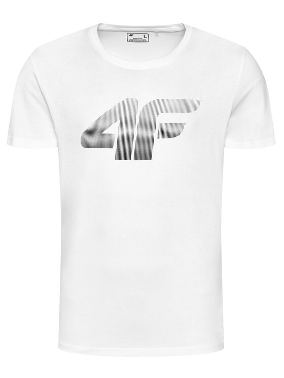 4F 4F T-Shirt NOSH4-TSM004 Biały Regular Fit