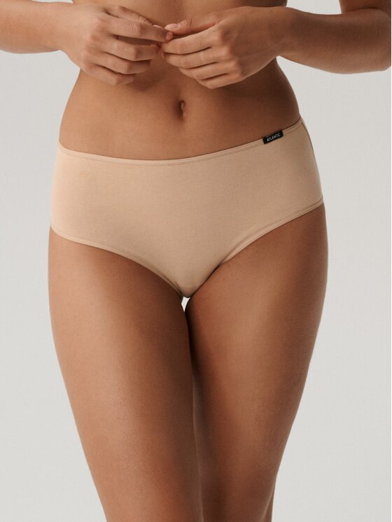 Atlantic Atlantic Figi klasyczne folded elastic classic Beżowy